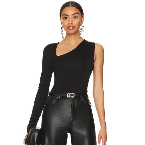 NWOT ALL THE WAYS Nandita Cutout Bodysuit in Black Large - Picture 1 of 3